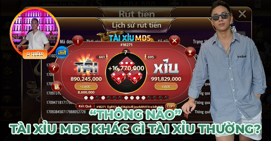 Thông Não Tài Xỉu MD5 Khác Gì Tài Xỉu Thường?